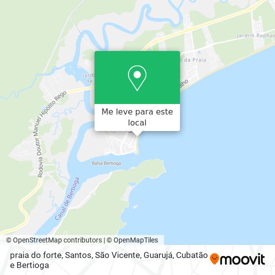 praia do forte mapa
