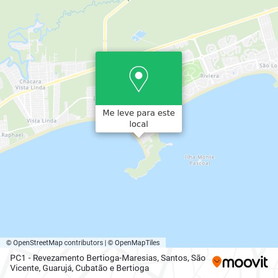 PC1 - Revezamento Bertioga-Maresias mapa