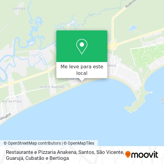 Restaurante e Pizzaria Anakena mapa