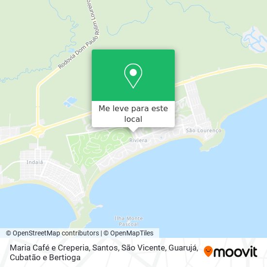 Maria Café e Creperia mapa