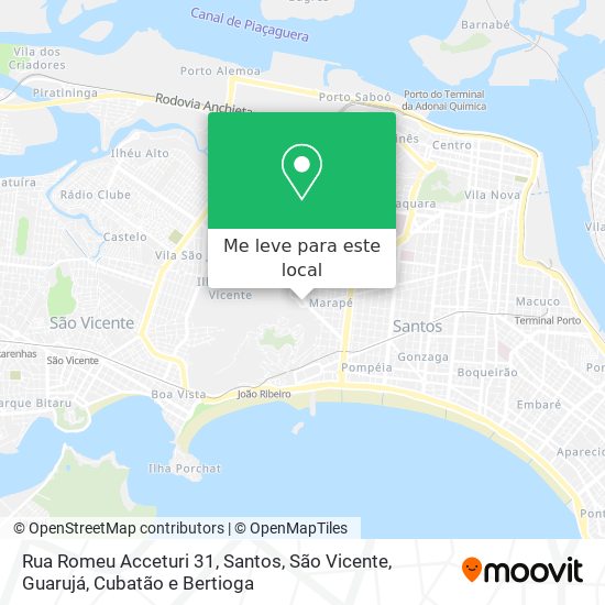 Rua Romeu Acceturi 31 mapa