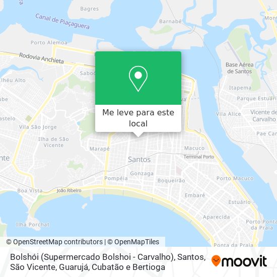 Bolshói (Supermercado Bolshoi - Carvalho) mapa
