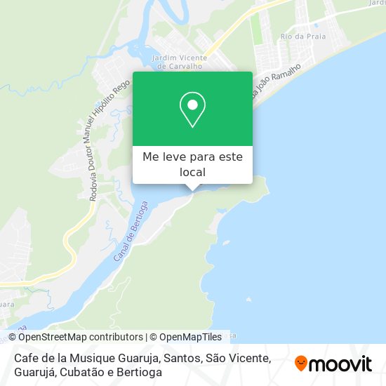 Cafe de la Musique Guaruja mapa