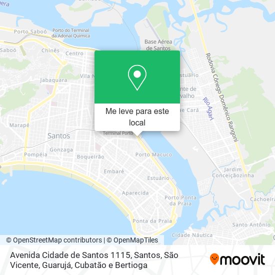 Avenida Cidade de Santos 1115 mapa