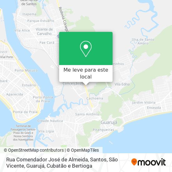 Rua Comendador José de Almeida mapa