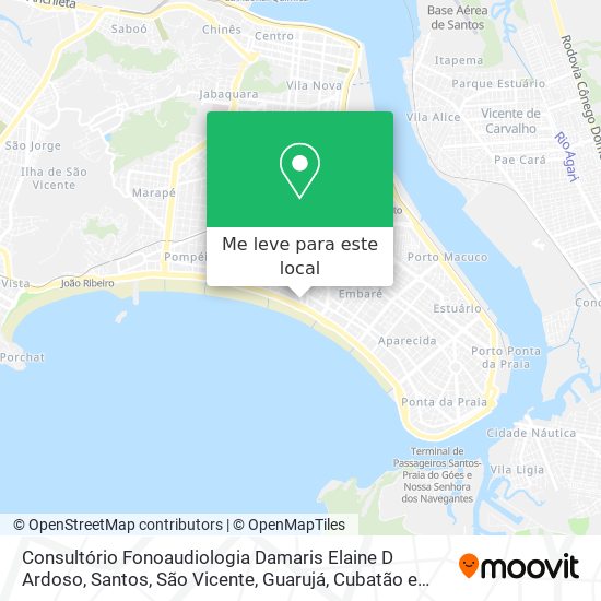 Consultório Fonoaudiologia Damaris Elaine D Ardoso mapa