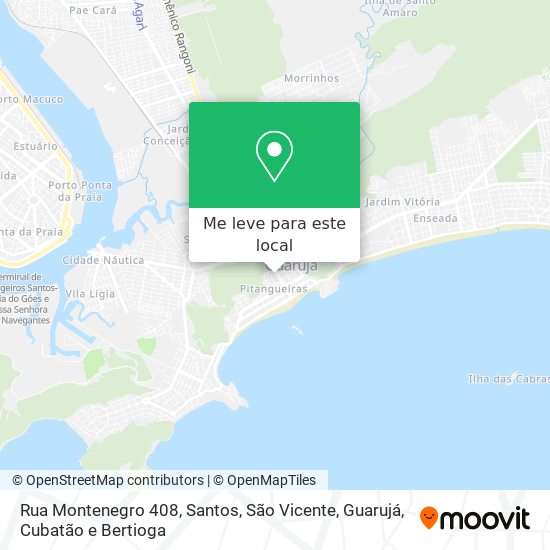 Rua Montenegro 408 mapa