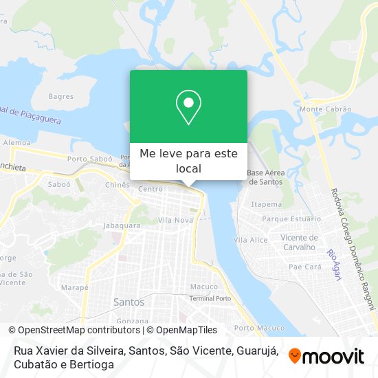 Rua Xavier da Silveira mapa