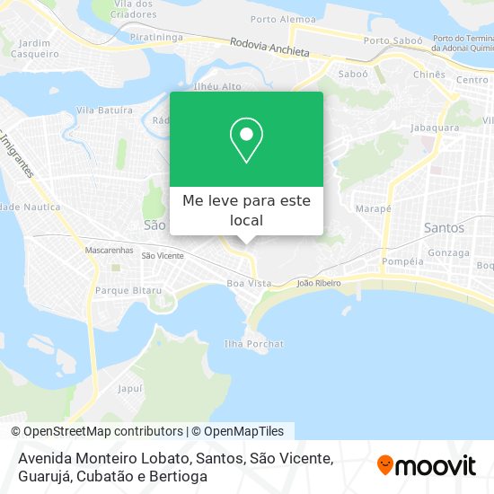 Avenida Monteiro Lobato mapa