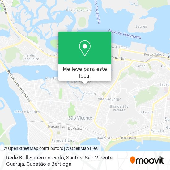 Rede Krill Supermercado mapa