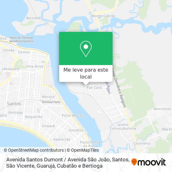 Avenida Santos Dumont / Avenida São João mapa