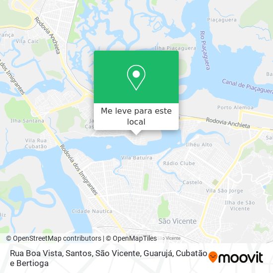 Rua Boa Vista mapa