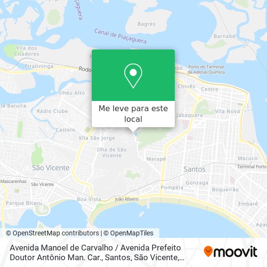 Avenida Manoel de Carvalho / Avenida Prefeito Doutor Antônio Man. Car. mapa