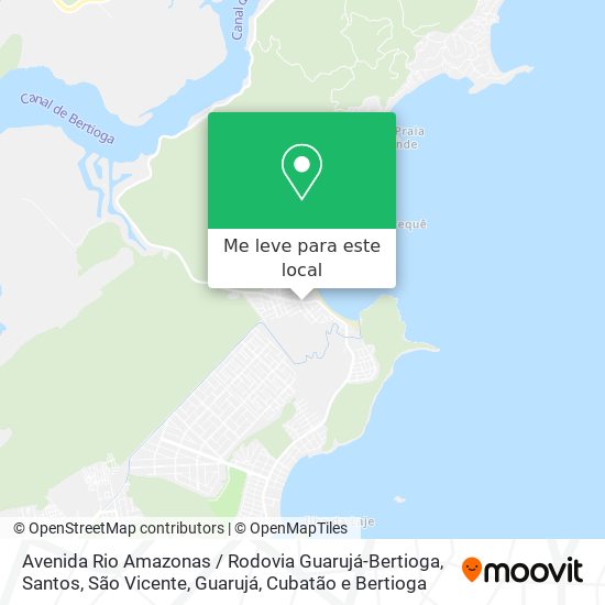 Avenida Rio Amazonas / Rodovia Guarujá-Bertioga mapa