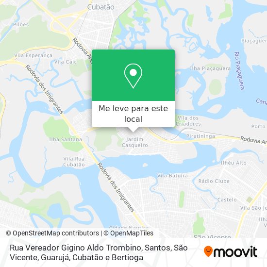 Rua Vereador Gigino Aldo Trombino mapa