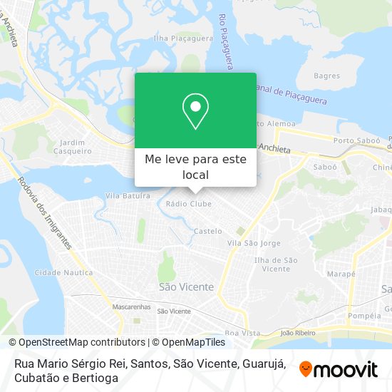 Rua Mario Sérgio Rei mapa