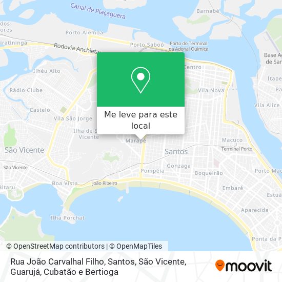 Rua João Carvalhal Filho mapa