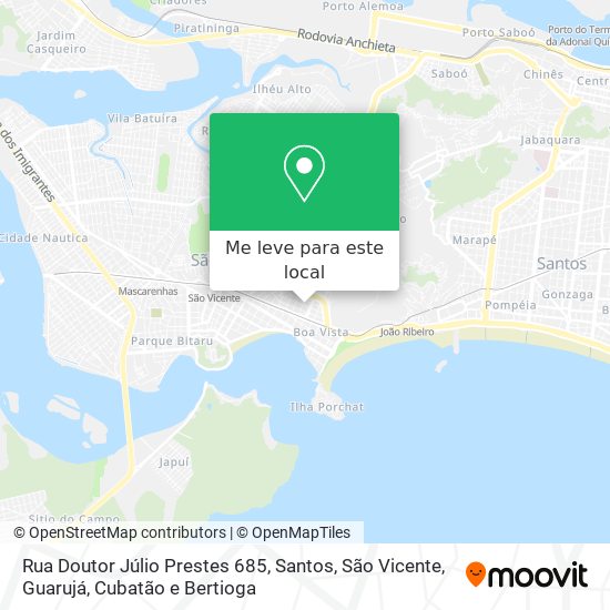 Rua Doutor Júlio Prestes 685 mapa