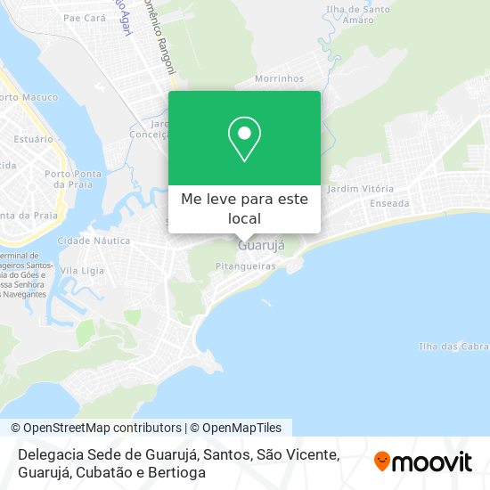 Delegacia Sede de Guarujá mapa