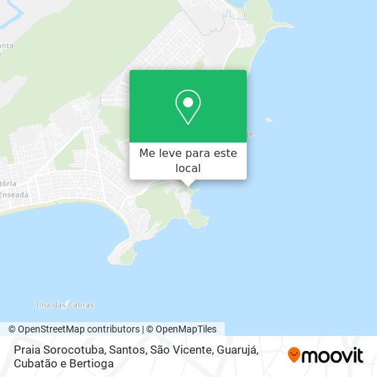 Praia Sorocotuba mapa