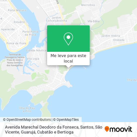 Avenida Marechal Deodoro da Fonseca mapa
