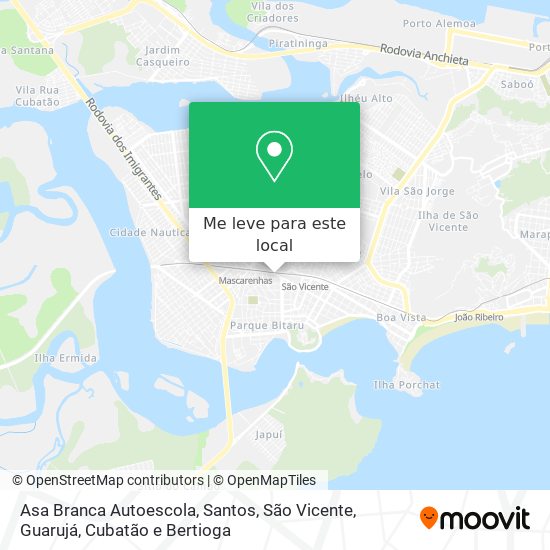 Asa Branca Autoescola mapa