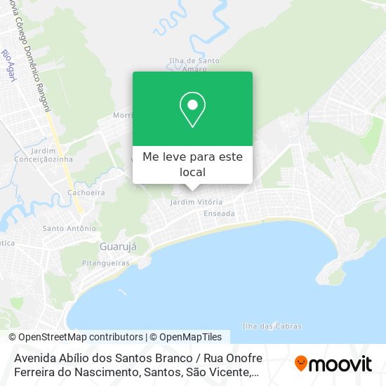 Avenida Abílio dos Santos Branco / Rua Onofre Ferreira do Nascimento mapa