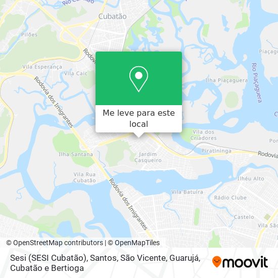 Sesi (SESI Cubatão) mapa