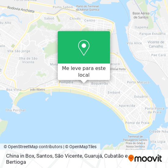 China in Box mapa