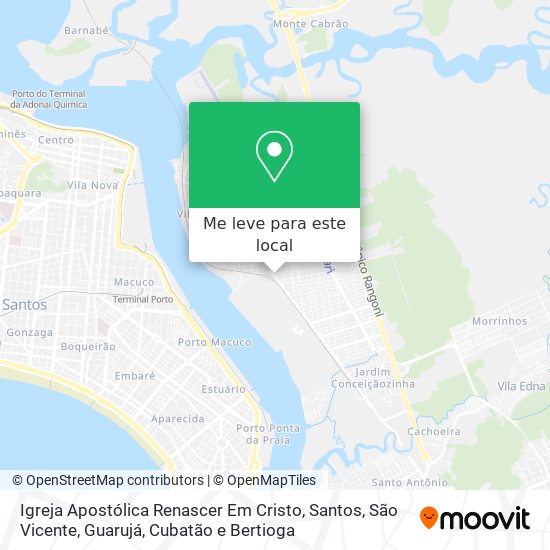 Igreja Apostólica Renascer Em Cristo mapa