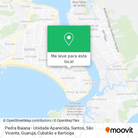 Pedra Baiana - Unidade Aparecida mapa