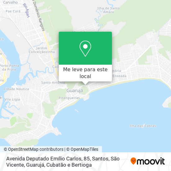 Avenida Deputado Emílio Carlos, 85 mapa