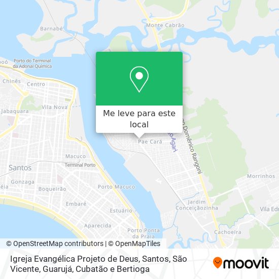 Igreja Evangélica Projeto de Deus mapa