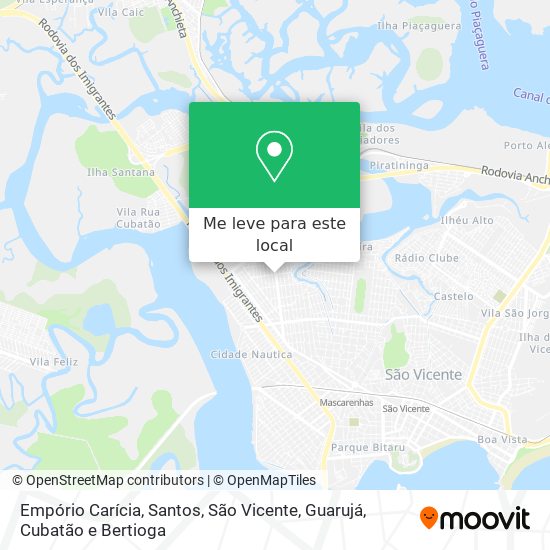 Empório Carícia mapa