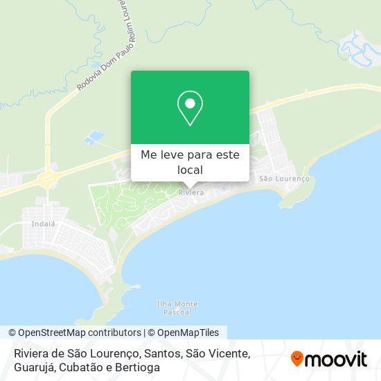 Riviera de São Lourenço mapa
