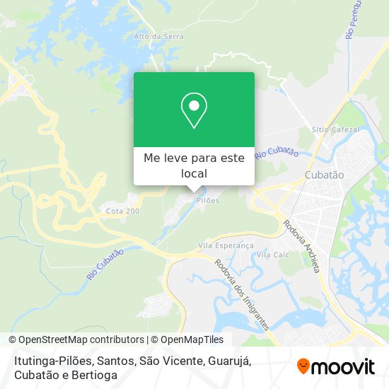 Itutinga-Pilões mapa