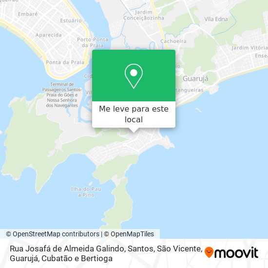 Rua Josafá de Almeida Galindo mapa