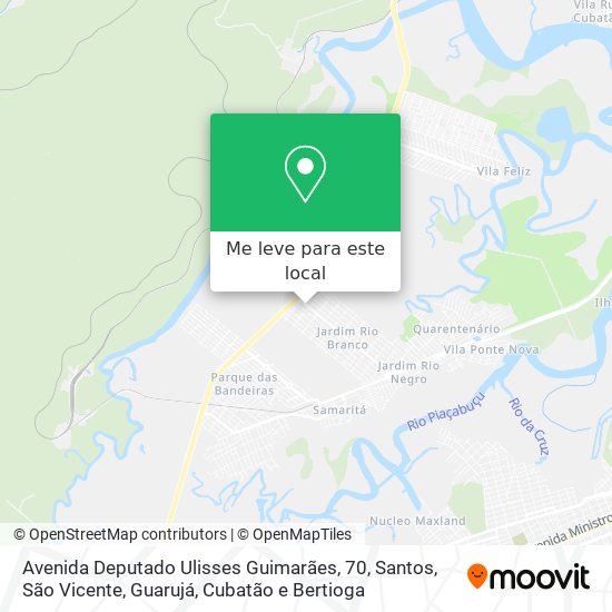 Avenida Deputado Ulisses Guimarães, 70 mapa