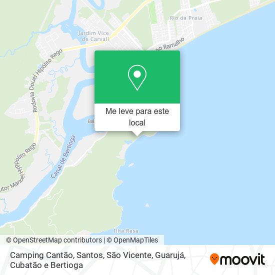 Camping Cantão mapa