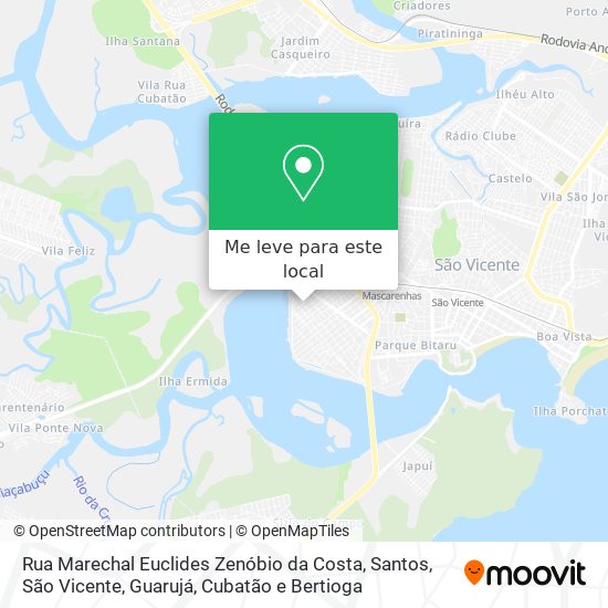 Rua Marechal Euclides Zenóbio da Costa mapa