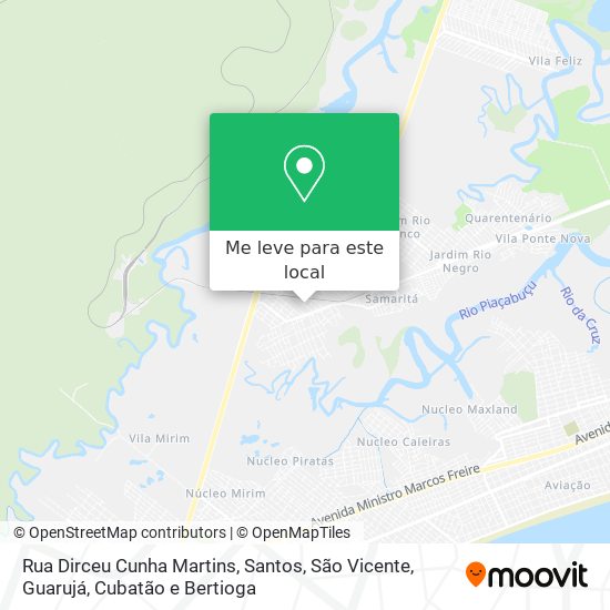 Rua Dirceu Cunha Martins mapa