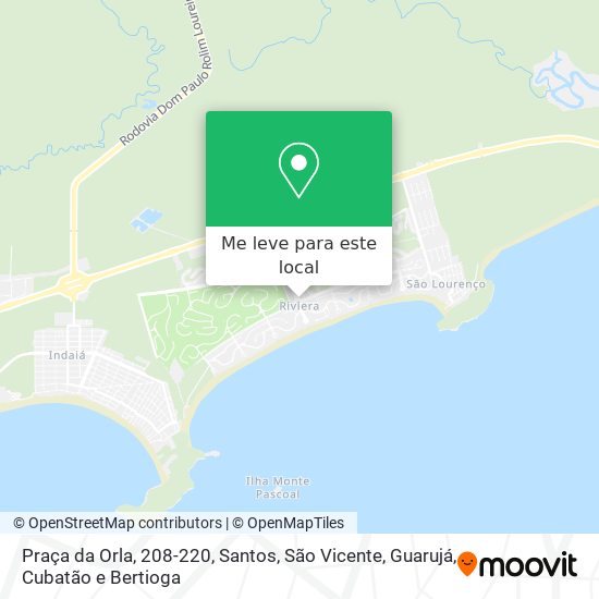 Praça da Orla, 208-220 mapa