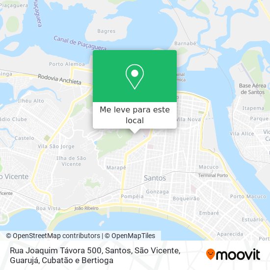 Rua Joaquim Távora 500 mapa