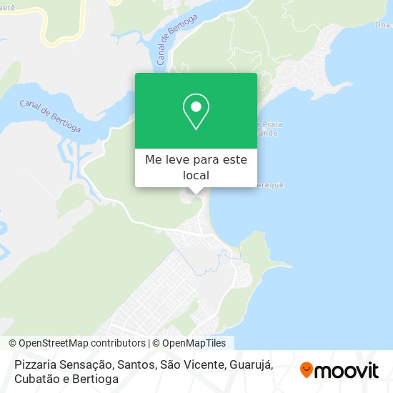 Pizzaria Sensação mapa
