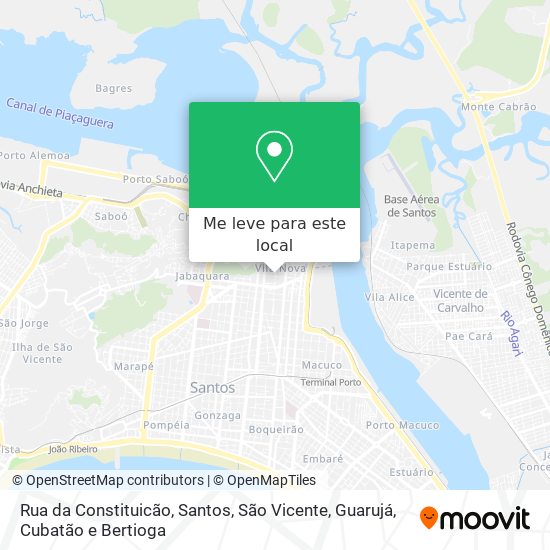 Rua da Constituicão mapa