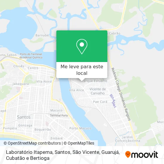 Laboratório Itapema mapa