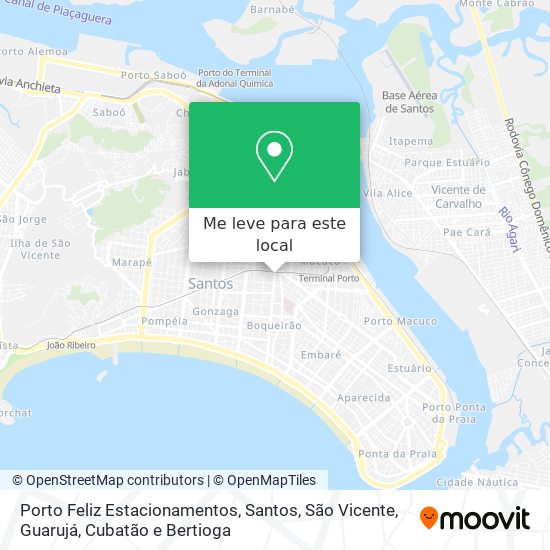 Porto Feliz Estacionamentos mapa