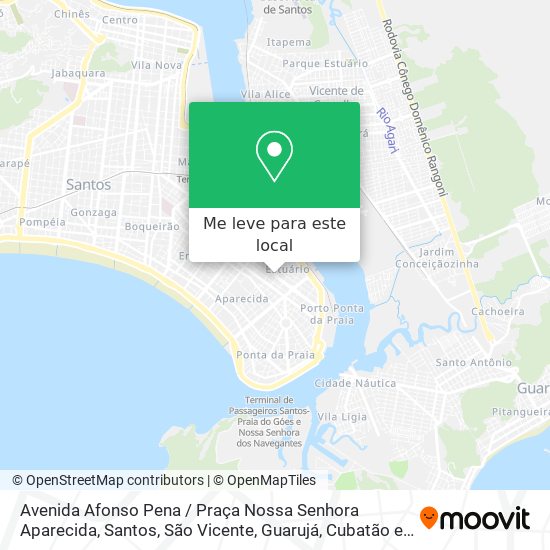 Avenida Afonso Pena / Praça Nossa Senhora Aparecida mapa