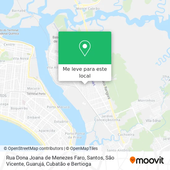 Rua Dona Joana de Menezes Faro mapa