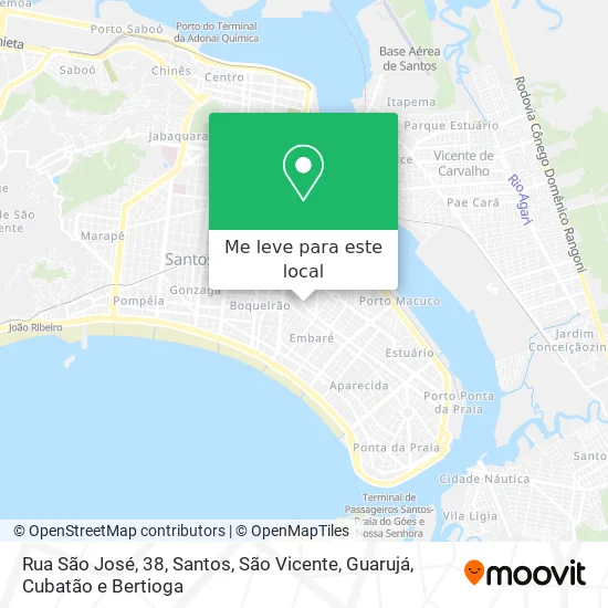 Rua São José, 38 mapa